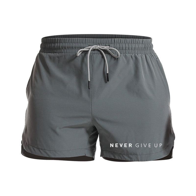 Never Give Up 5-Inch Quick-Dry Shorts