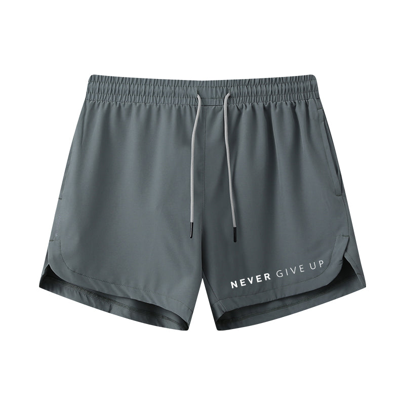 Never Give Up 5-Inch Quick-Dry Shorts
