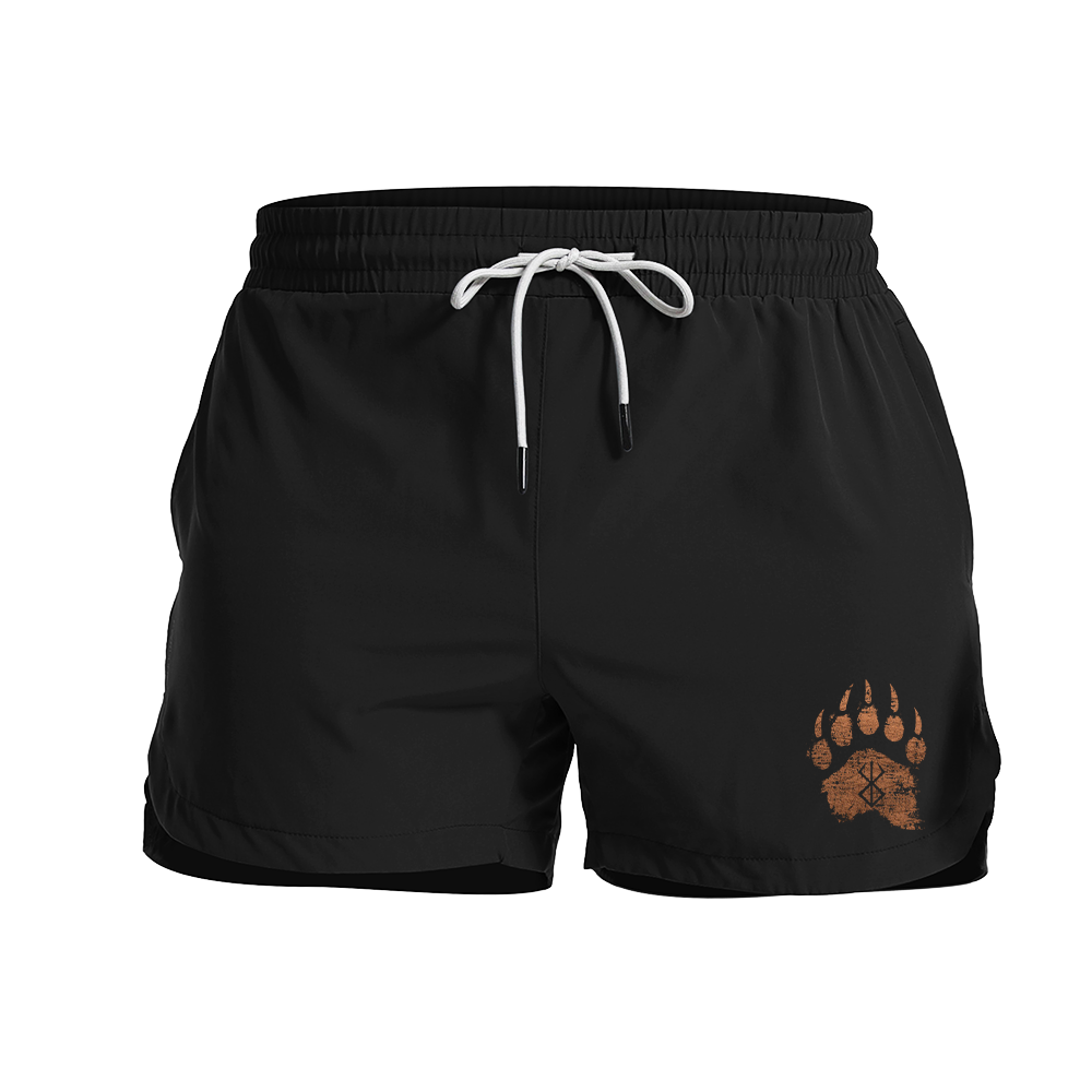 Berserker Rune Bears Paw 5-Inch Quick-Dry Shorts