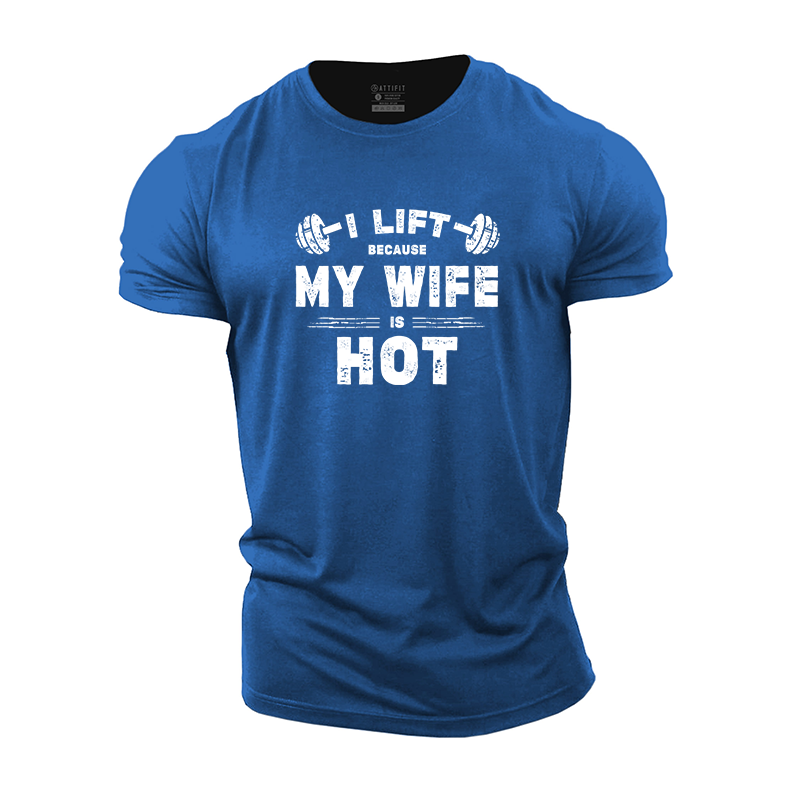 My Wife Is Hot Cotton T-Shirt
