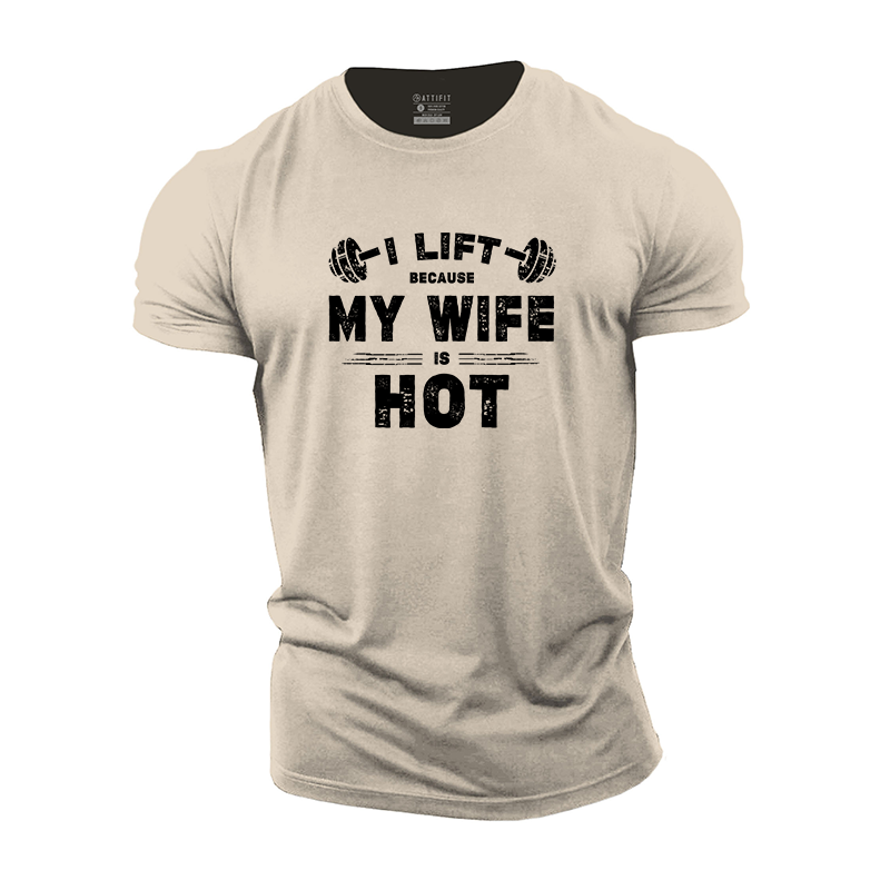 My Wife Is Hot Cotton T-Shirt