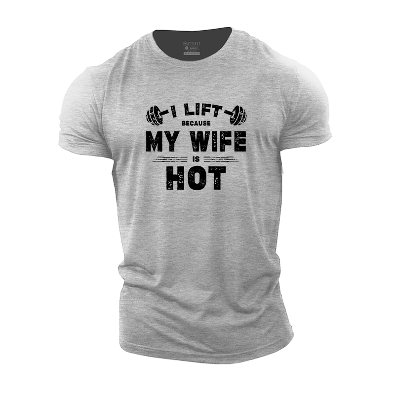 My Wife Is Hot Cotton T-Shirt