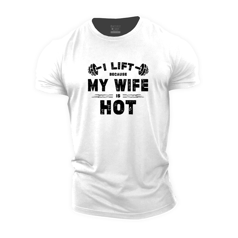 My Wife Is Hot Cotton T-Shirt